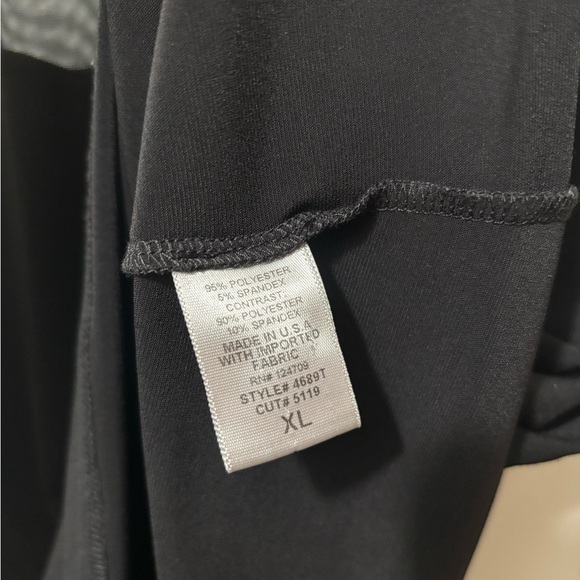 IC Collection Black Mesh Shoulder Sleeveless Top size XL - Picture 4 of 5